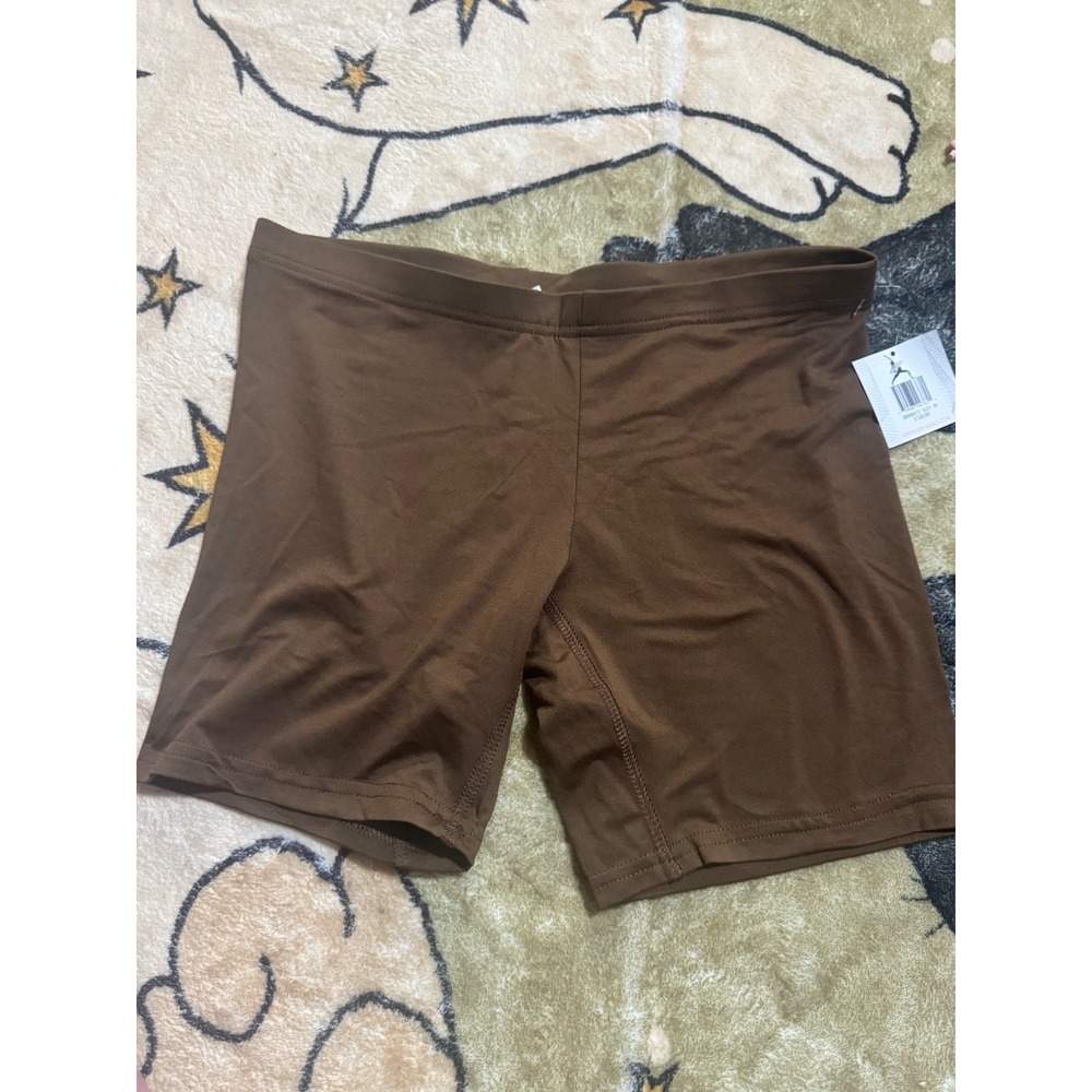 Sexy Basics Bike‎ Shorts Women's Medium Brown Activewear Athleisure